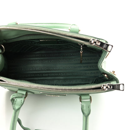 Prada Saffiano Lux Small Galleria Double Zip Tote Acquamarina 6 of 25