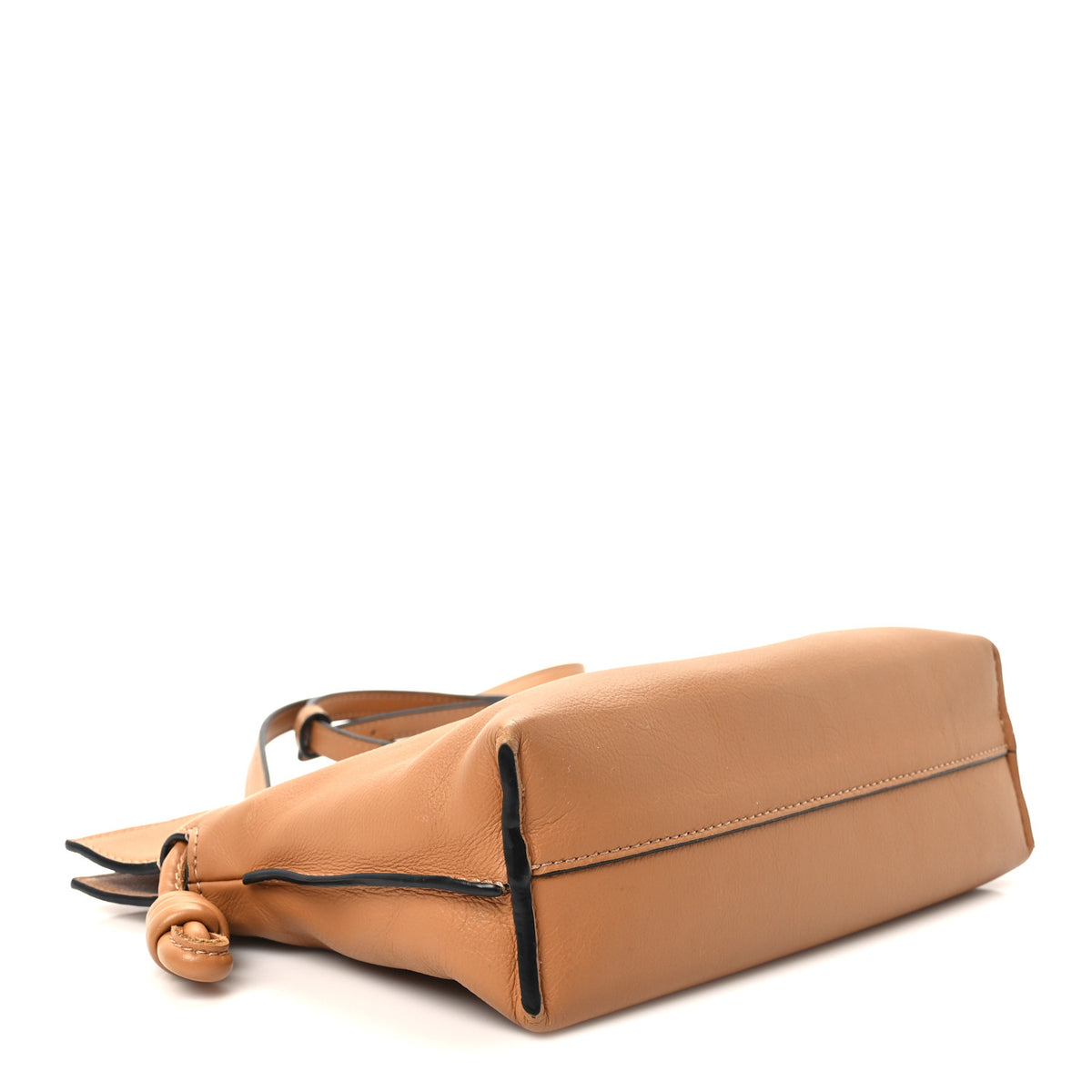 Loewe Calfskin Mini Flamenco Knot Clutch Warm Desert 3 of 10