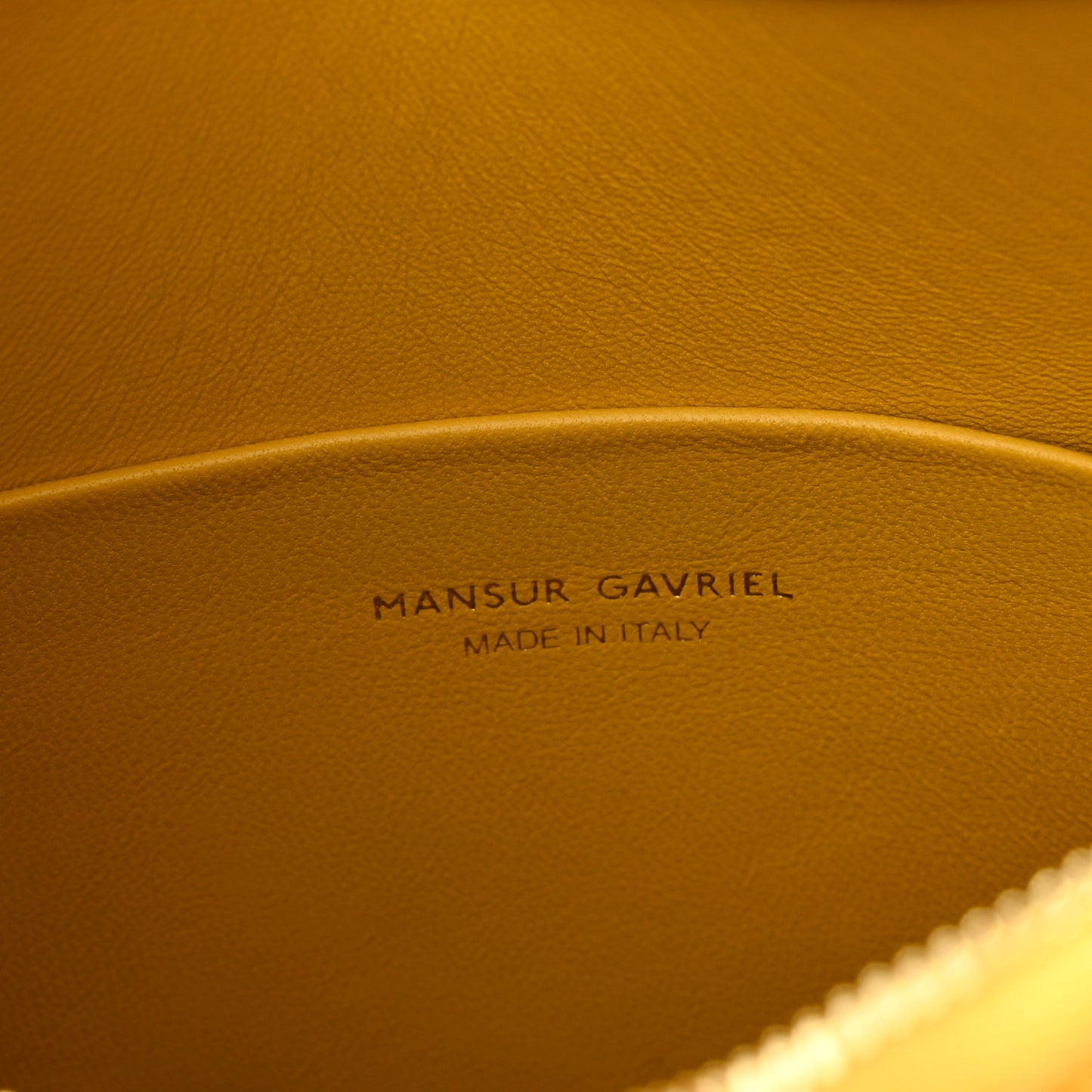 Polished Calfskin Mini Candy Bag Yellow