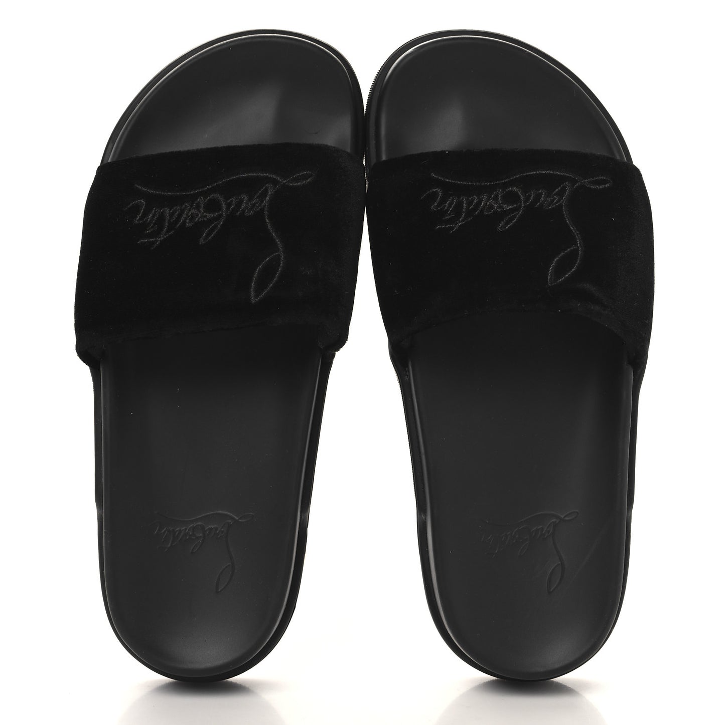 Suede Womens Navy Pool Donna Flat Slide Sandals 37.5 Black