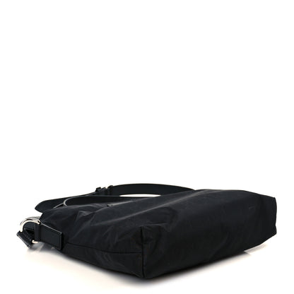 Gucci Nylon Monogram Dollar Calfskin Flat Messenger Bag Black 4 of 11