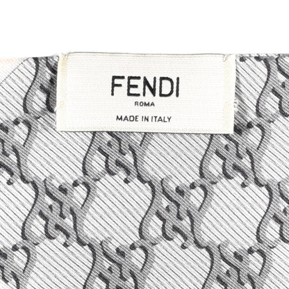 Fendi Silk FF Karligraphy Wrappy Bandeau Grey 3 of 3