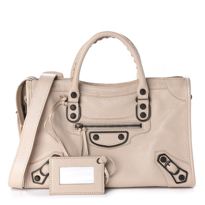 Balenciaga Chevre Classic Hardware Metallic Edge S City Beige Tapioca 1 of 10