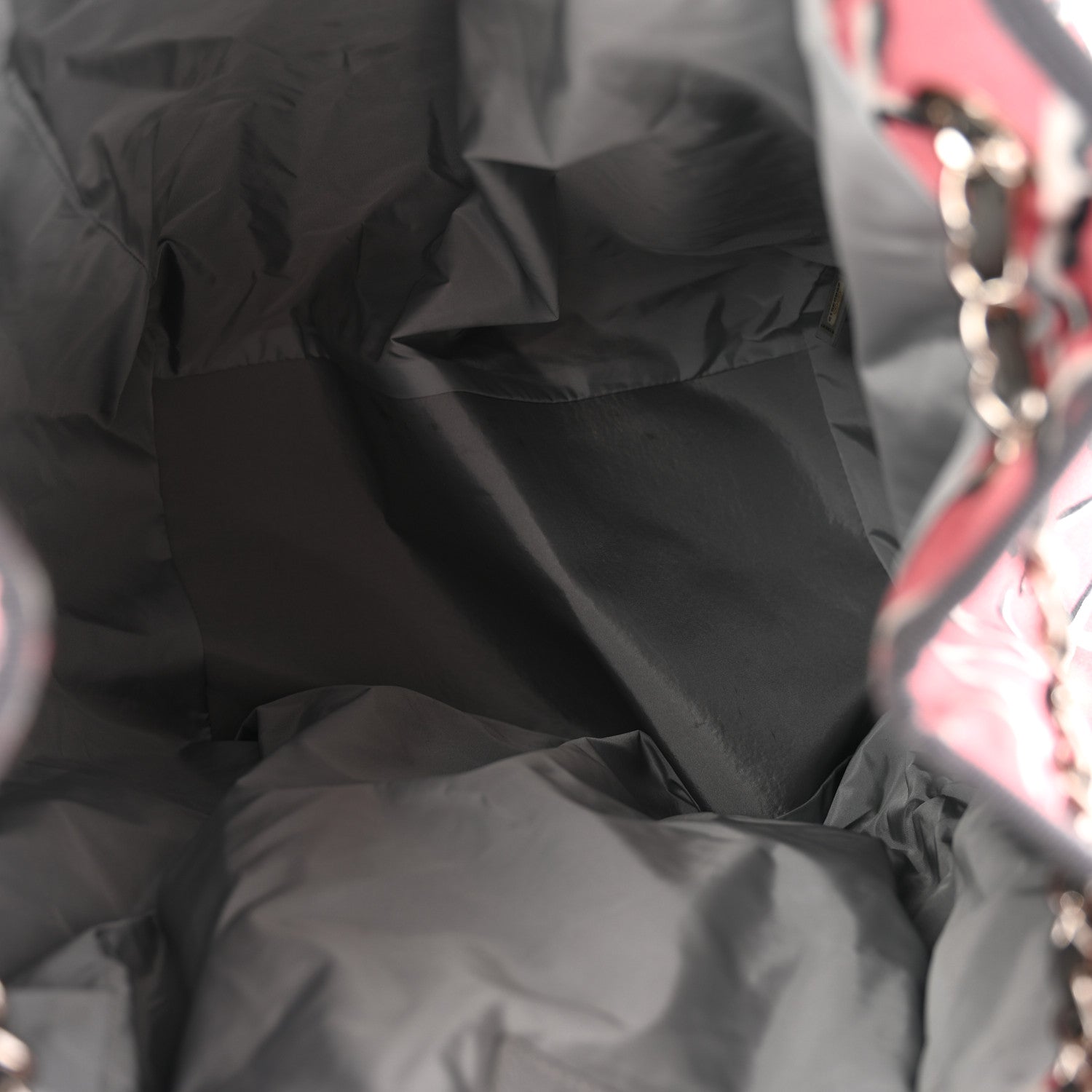 Chanel Canvas Coco Beach Backpack Pink Grey 5 of 12