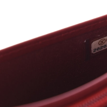 Chanel Patent Quilted Brilliant Yen Wallet Red 9 of 10