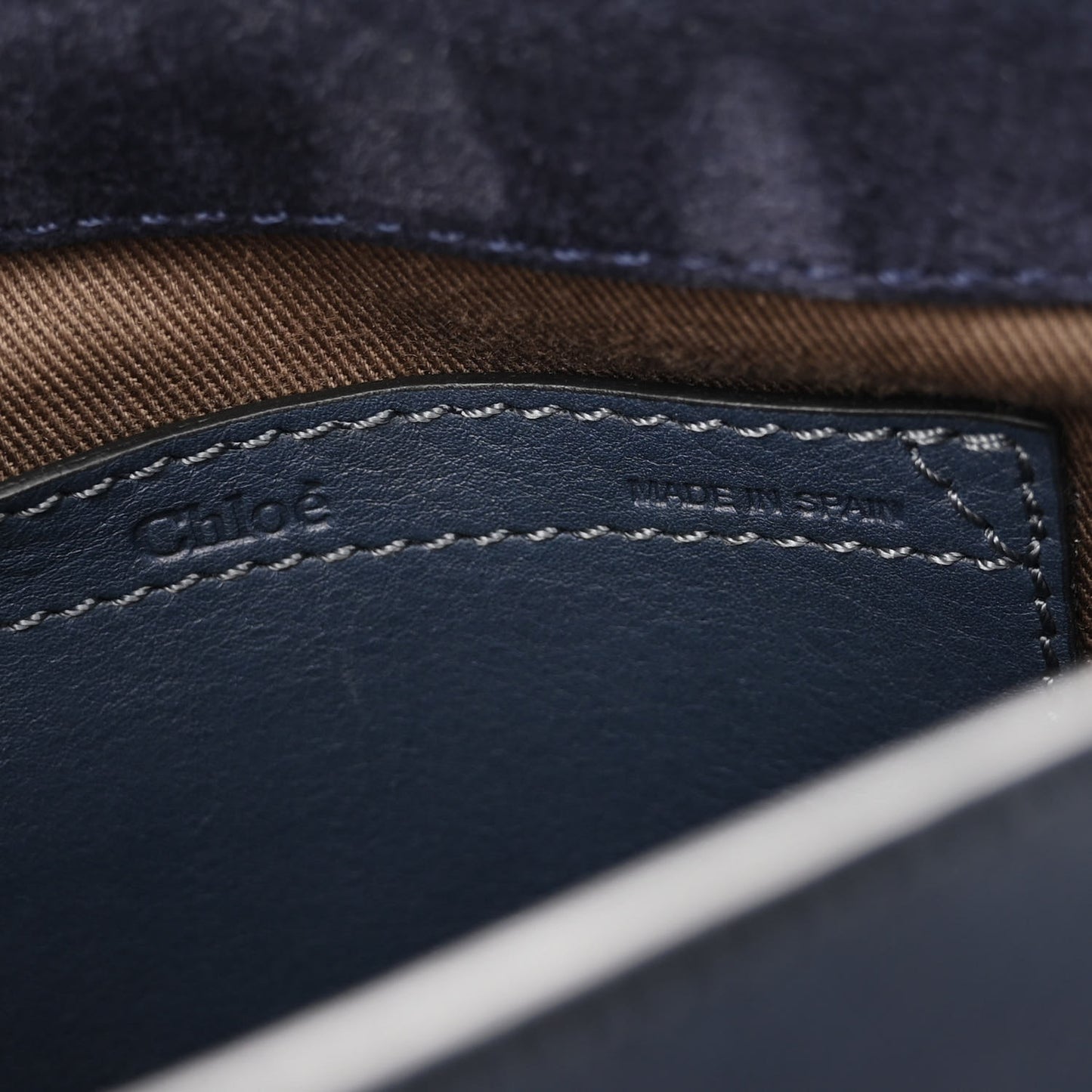 Suede Calfskin Braided Mini Marcie Round Crossbody Bag Navy