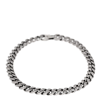 David Yurman Sterling Silver Diamond 6mm Curb Chain Bracelet 1 of 3
