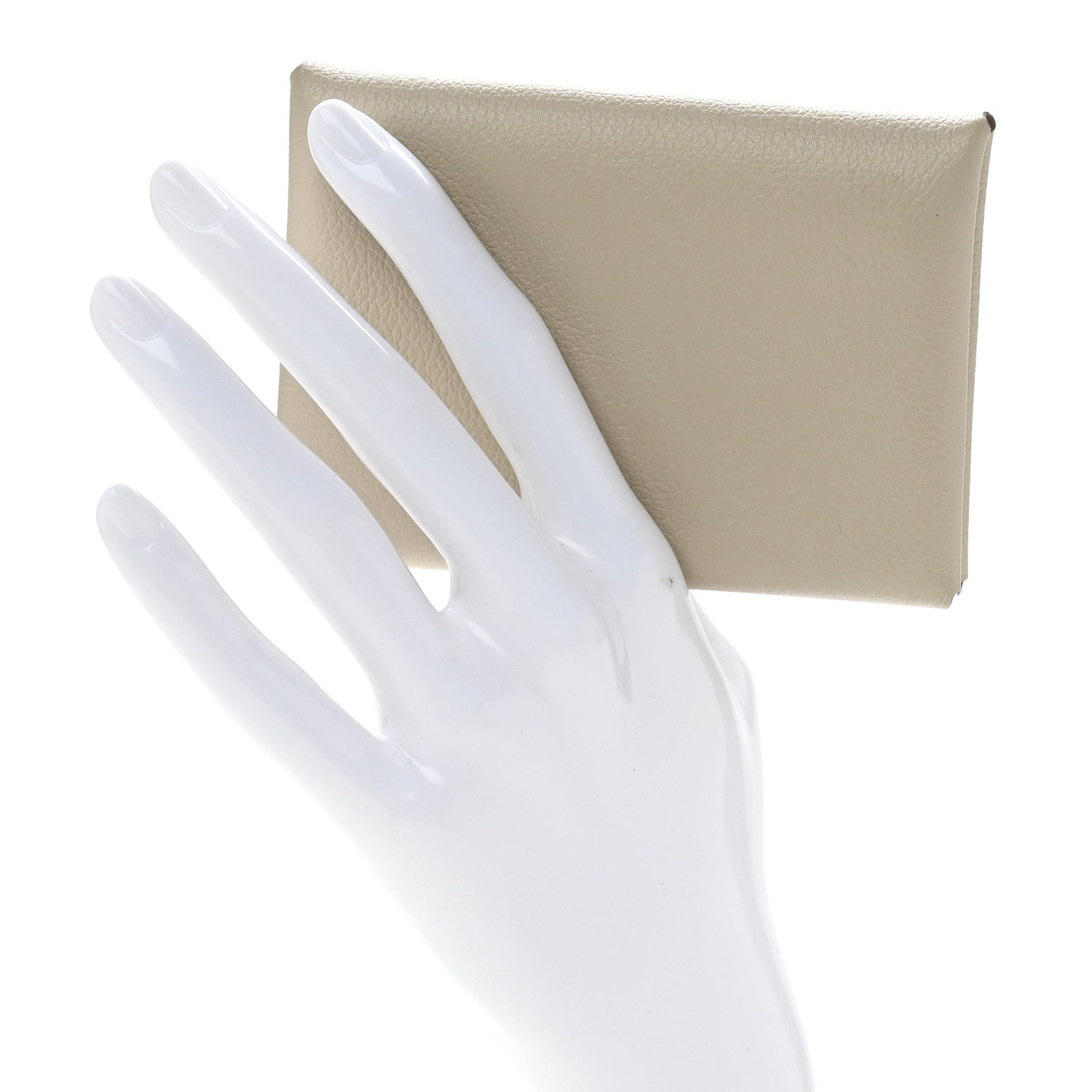 Hermes Evercolor Calvi Duo Card Case Beton 2 of 9