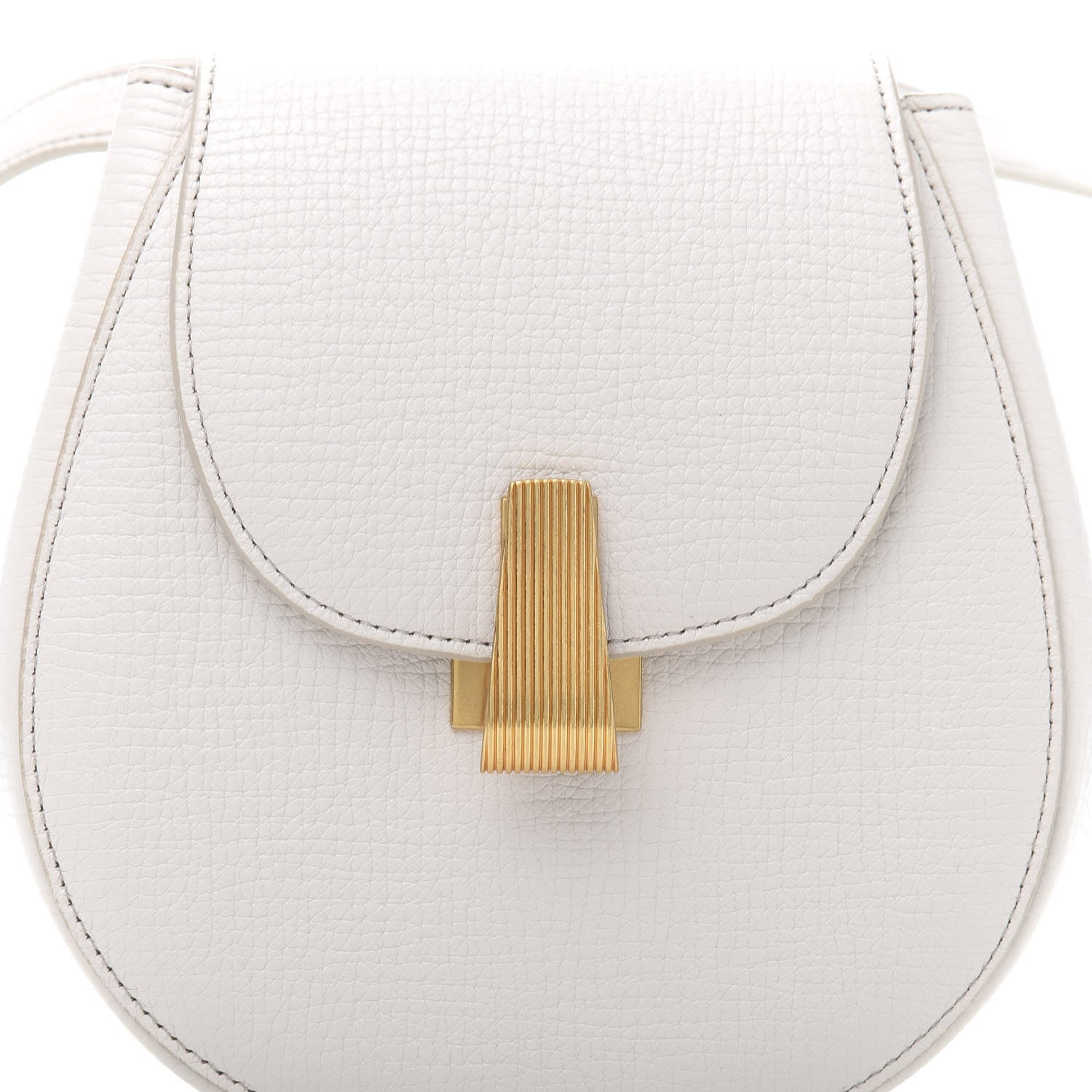 Bottega Veneta Palmellato Calfskin Rounded Belt Bag Plaster Wood 9 of 9