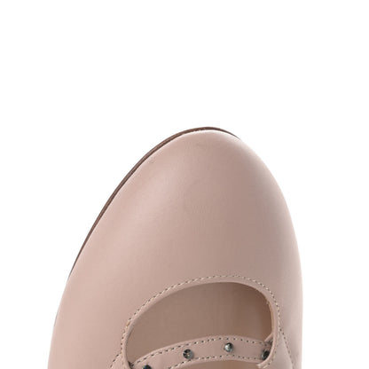 Valentino Garavani Calfskin Soul Rockstud Cut Out Ankle Strap Ballet Flats 37.5 Poudre 12 of 12
