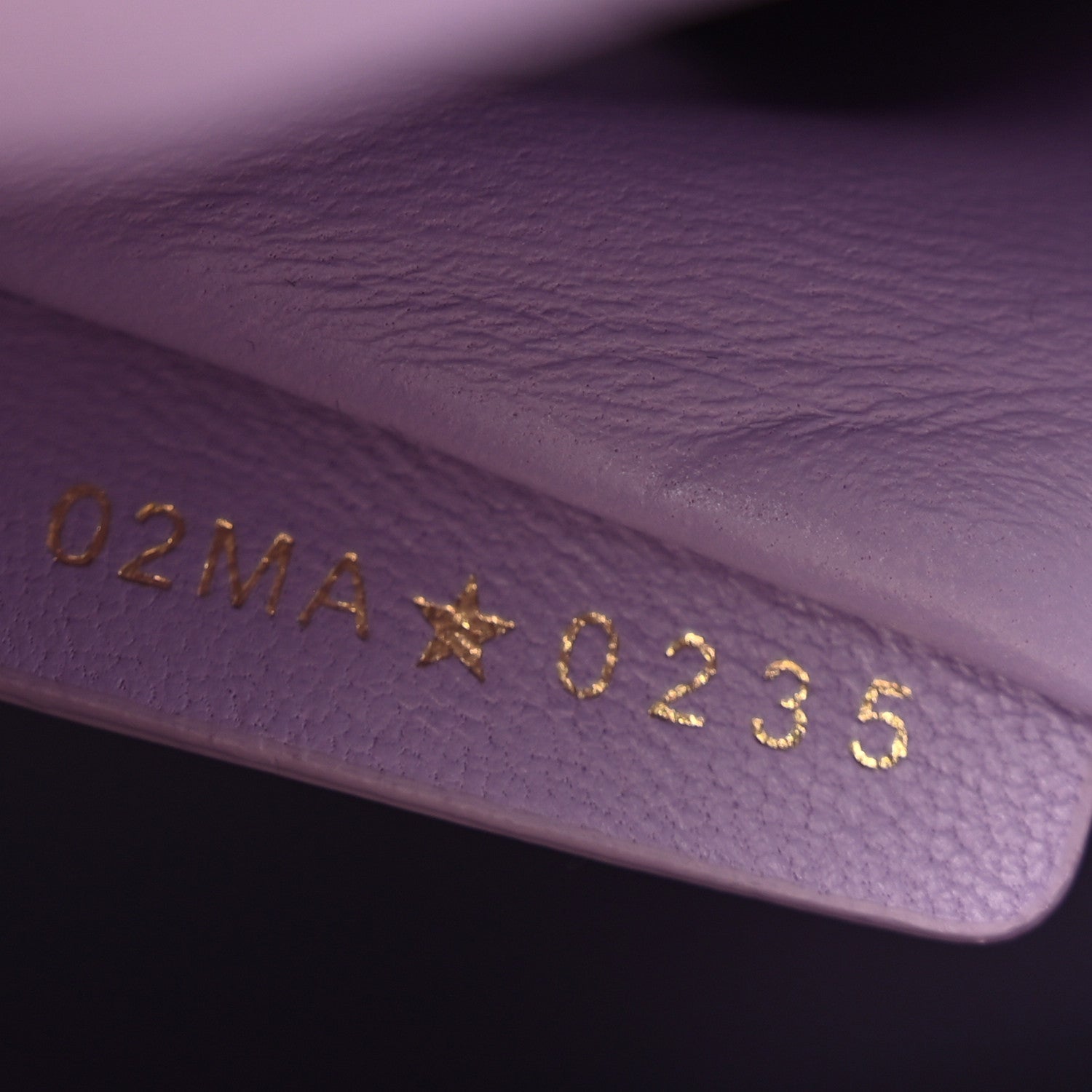 Christian Dior Ostrich Mini Lady Dior Purple 7 of 10