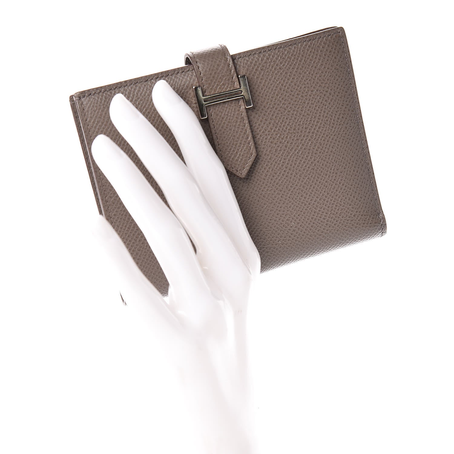 Hermes Epsom Bearn Compact Wallet Etain 2 of 8