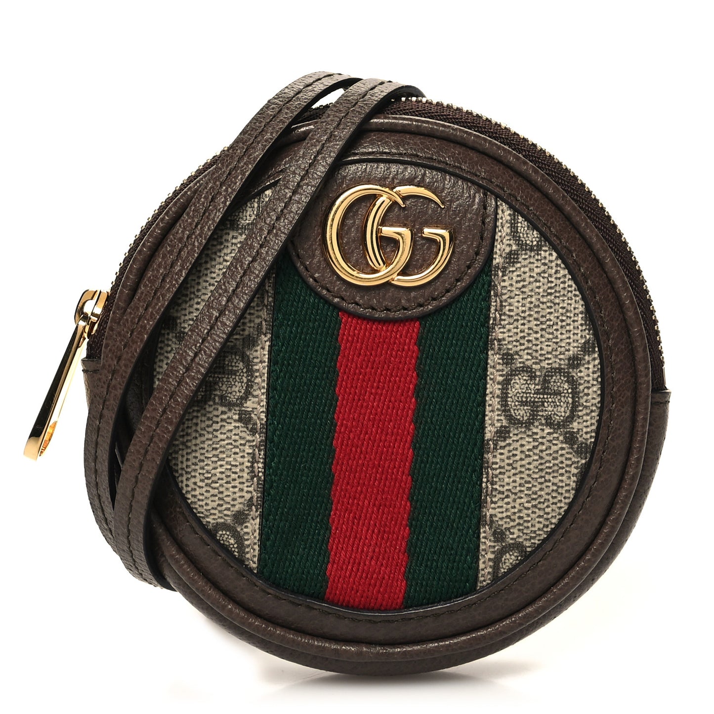 GG Supreme Monogram Web Mini Ophidia Round Bag Beige New Acero