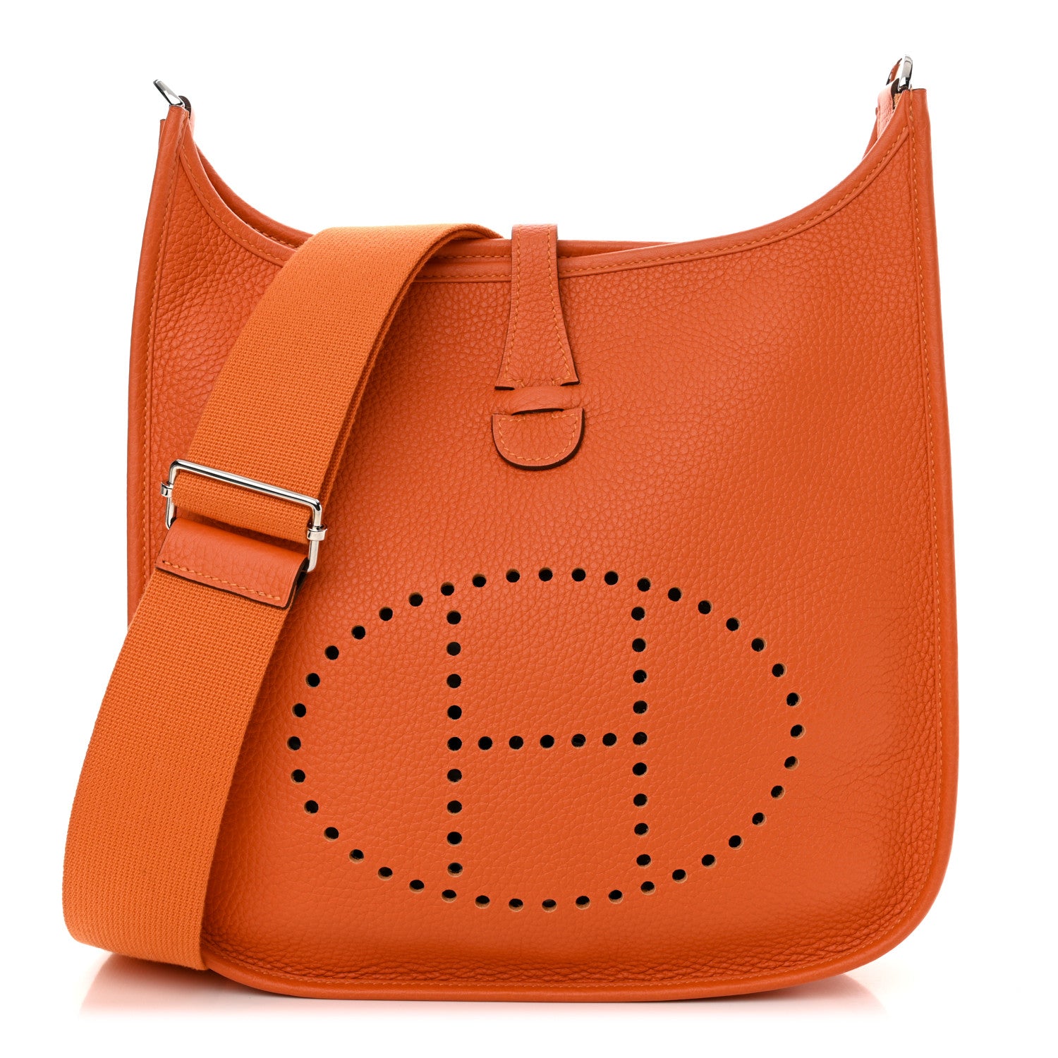 Hermes Taurillon Clemence Evelyne III PM Orange 1 of 10