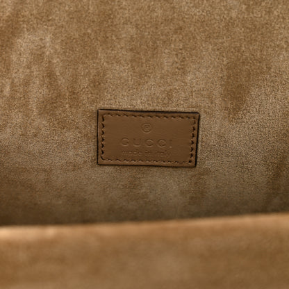 Gucci GG Supreme Monogram Suede Crystal Small Dionysus Shoulder Bag Beige Ebony Taupe 7 of 9