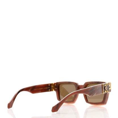 Louis Vuitton Acetate Metal 1.1 Millionaires Sunglasses Z1337W Brown 4 of 6