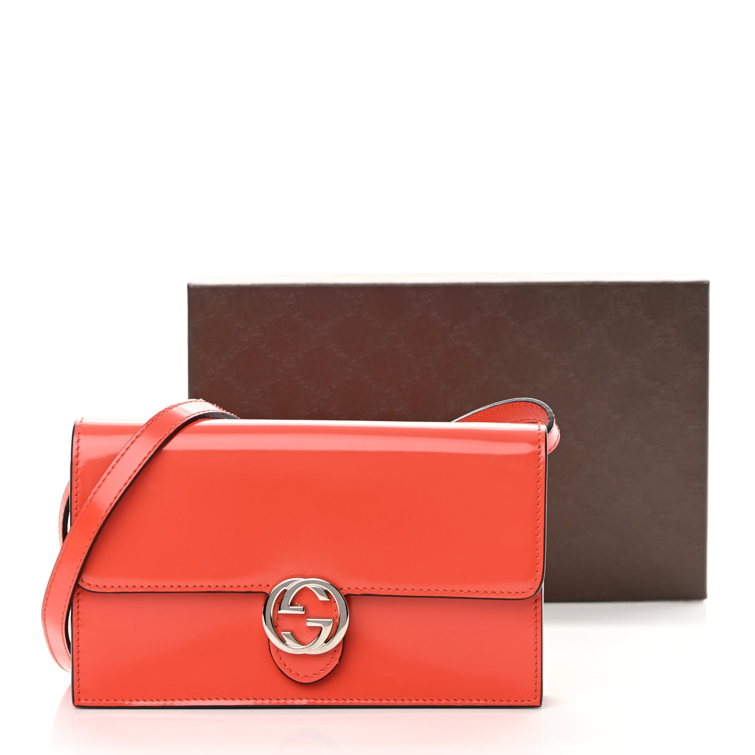 Gucci Shade Lux Calfskin Icon Wallet New Dark Orange 14 of 14