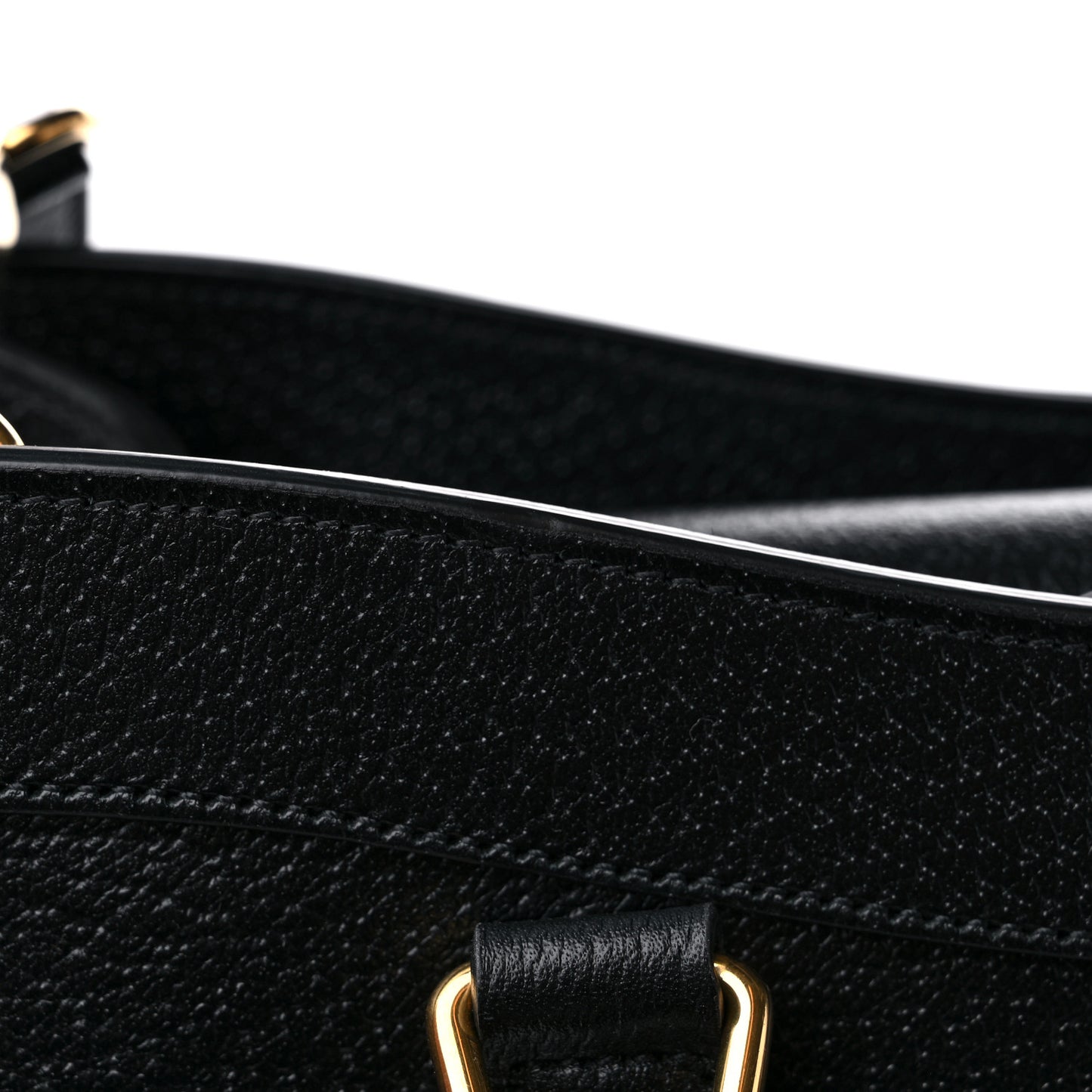 Textured Dollar Calfskin Web Medium Diana Tote Bag Black Dusty Grey
