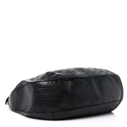 Gucci Guccissima Large New Ladies Web Hobo Black 4 of 18
