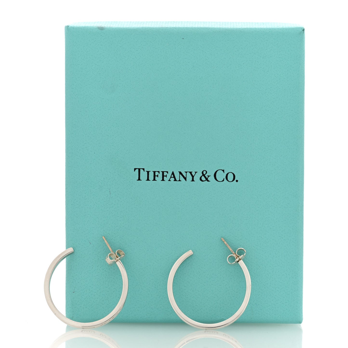 Sterling Silver Medium Narrow 1837 Hoop Earrings