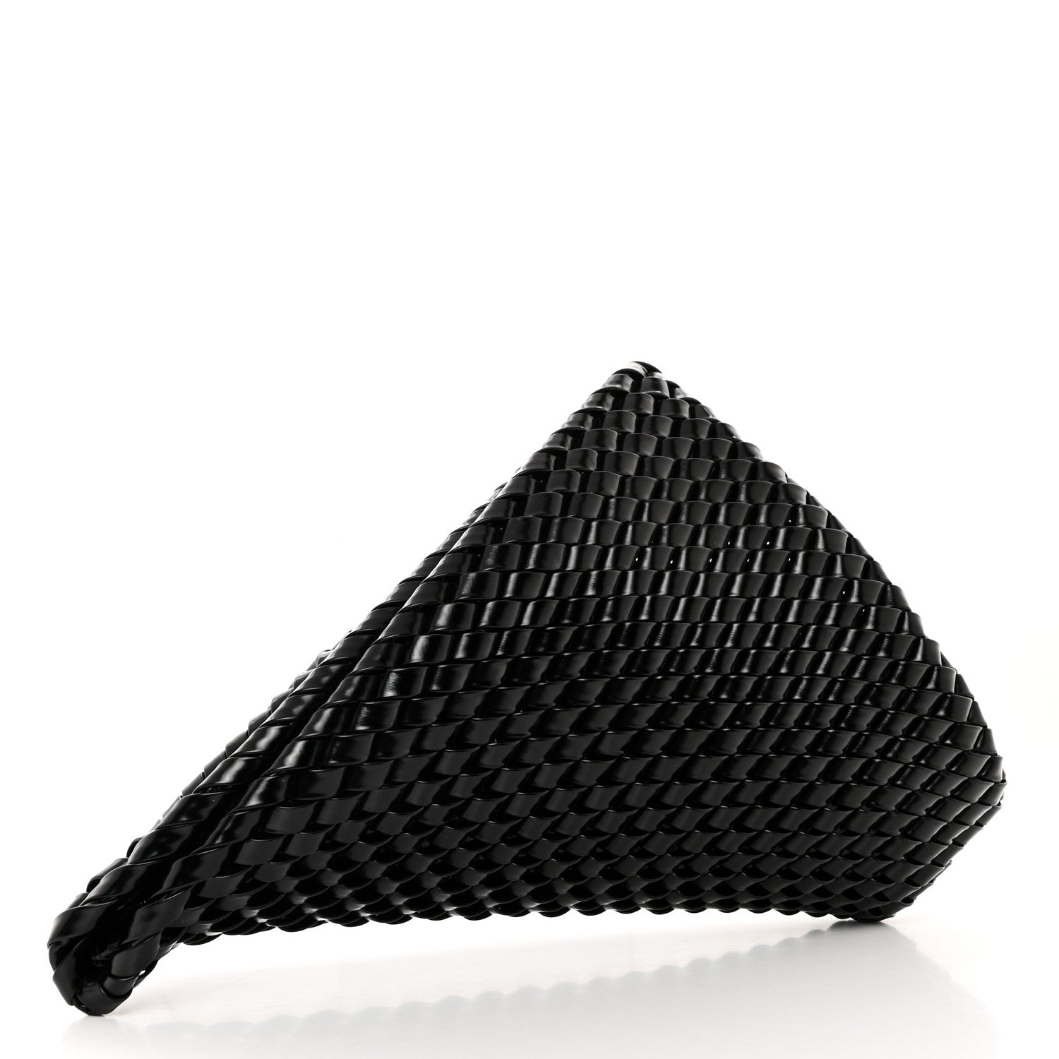 Bottega Veneta Calfskin Intrecciato Structure Clutch Black 3 of 7