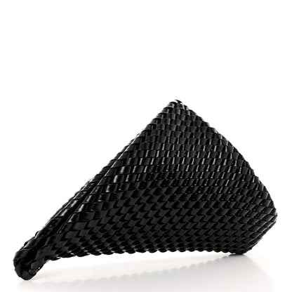 Bottega Veneta Calfskin Intrecciato Structure Clutch Black 3 of 7