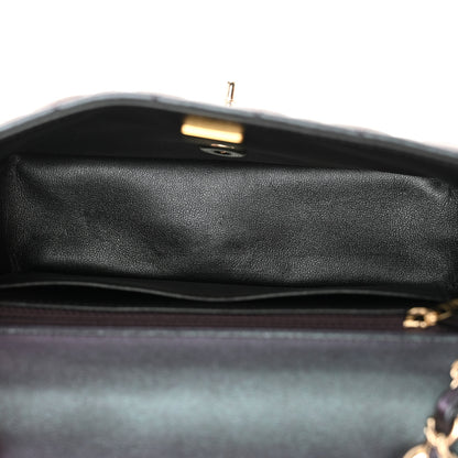 Chanel Iridescent Lambskin Quilted Mini Rectangular Flap Black 5 of 10