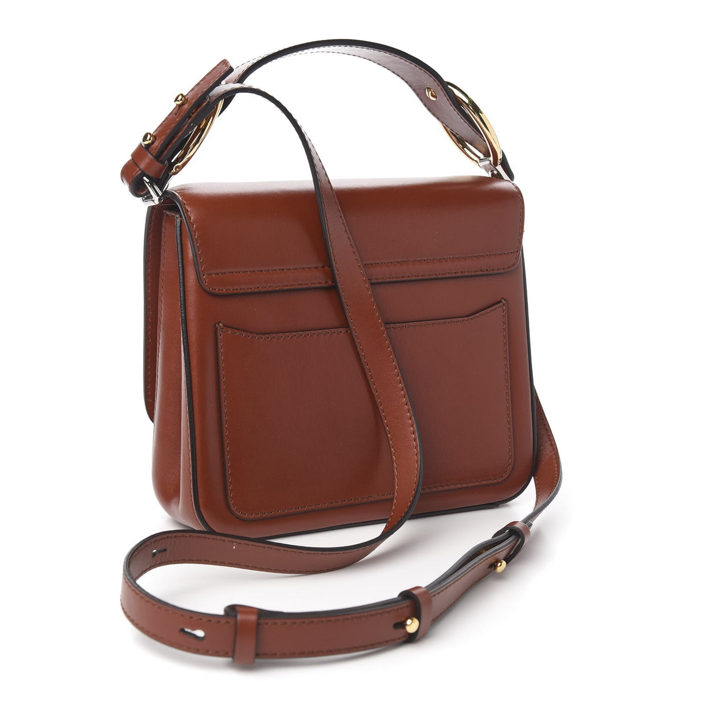 Calfskin Small C Double Carry Sepia Brown