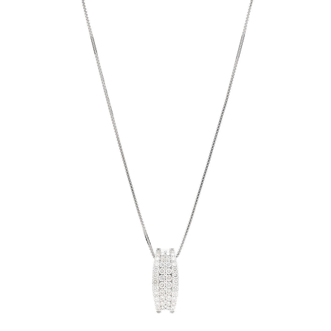 Parker & West by FASHIONPHILE Platinum 18K White Gold Diamond 2.00ctw Pendant Necklace 1 of 5