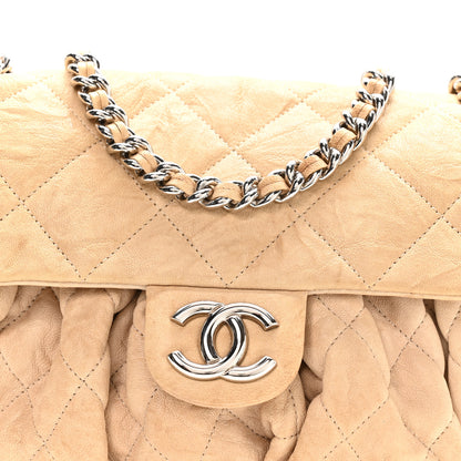 Chanel Washed Lambskin Quilted Medium Chain Around Messenger Beige 8 of 10