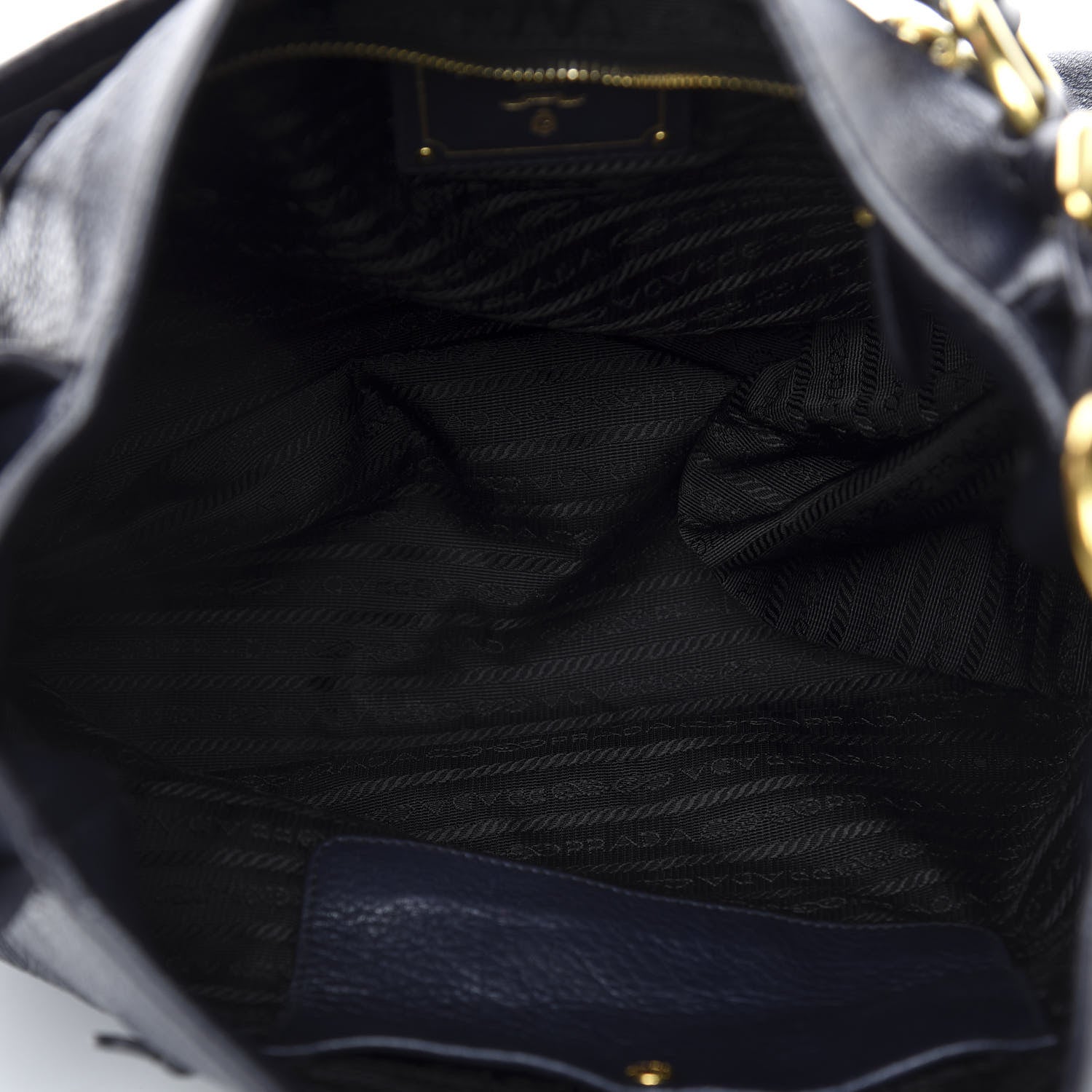 Prada Vitello Daino Side Pocket Tote Baltico 4 of 12