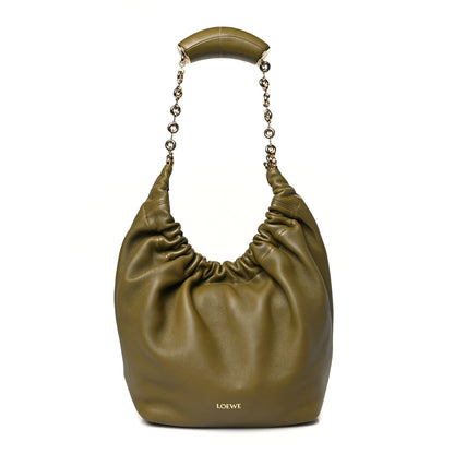 Loewe Mellow Nappa Small Squeeze Bag Olive 1 of 9