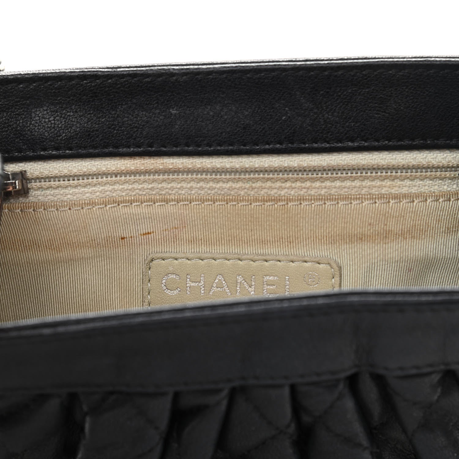 Chanel Washed Lambskin Quilted Mini Chain Around Flap Black 10 of 10