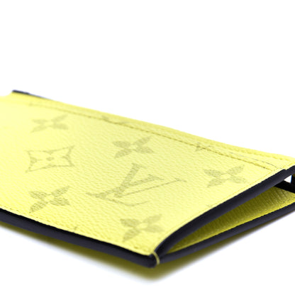 Louis Vuitton Monogram Taiga Coin Card Holder Yellow 7 of 9