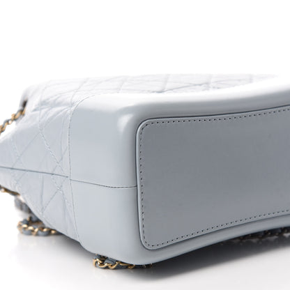 Chanel Aged Calfskin Quilted Small Gabrielle Backpack Light Blue 6 of 11