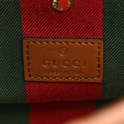 Gucci GG Supreme Monogram Emblem Small Shoulder Bag Beige Ebony Sundial 6 of 10