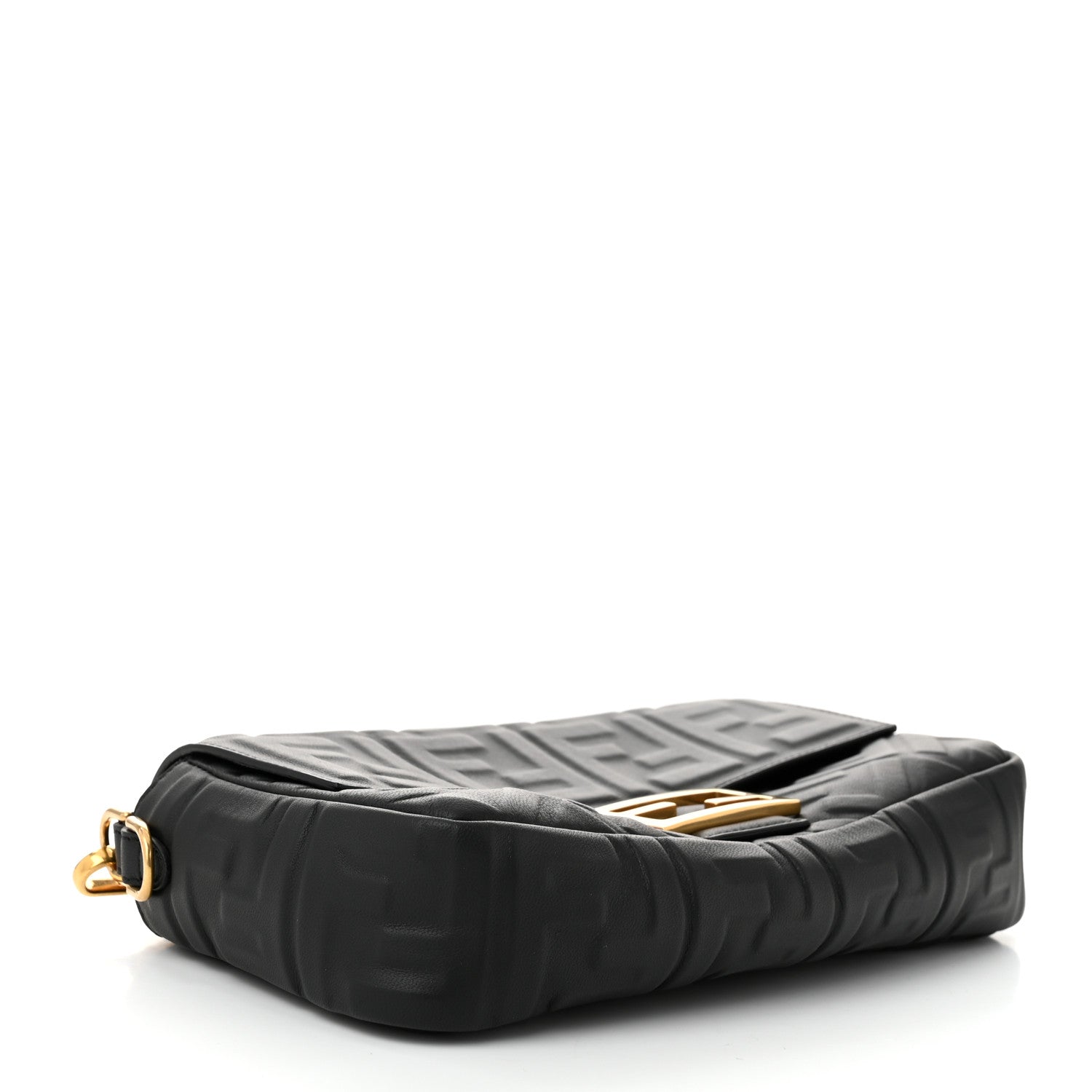 Fendi Nappa FF 1974 Embossed Baguette Black 4 of 11