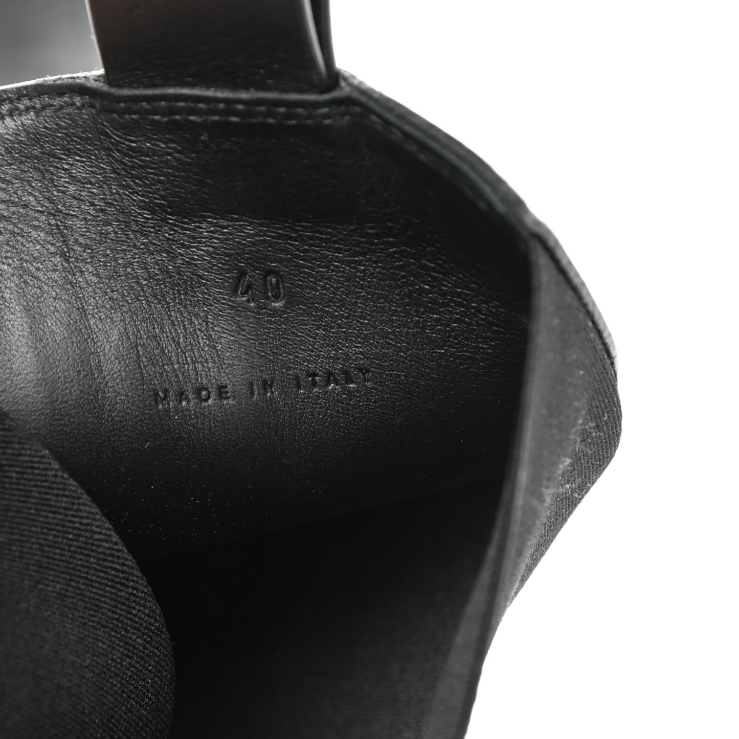 Calfskin The Tire Chelsea Boots 40 Black Peachy