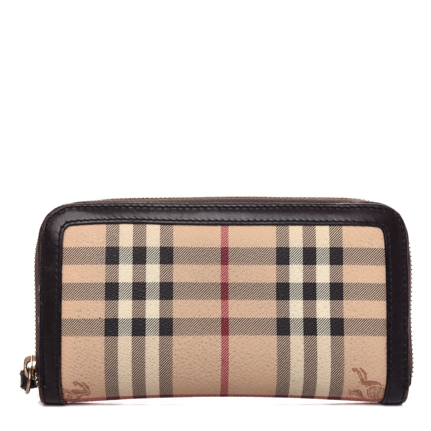 Haymarket Check Large Ziggy Zip Around Wallet Chocolate