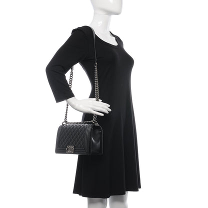 Chanel Caviar Quilted Medium Boy Flap Black 2 of 11