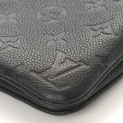 Louis Vuitton Empreinte Double Zip Pochette Black 10 of 12