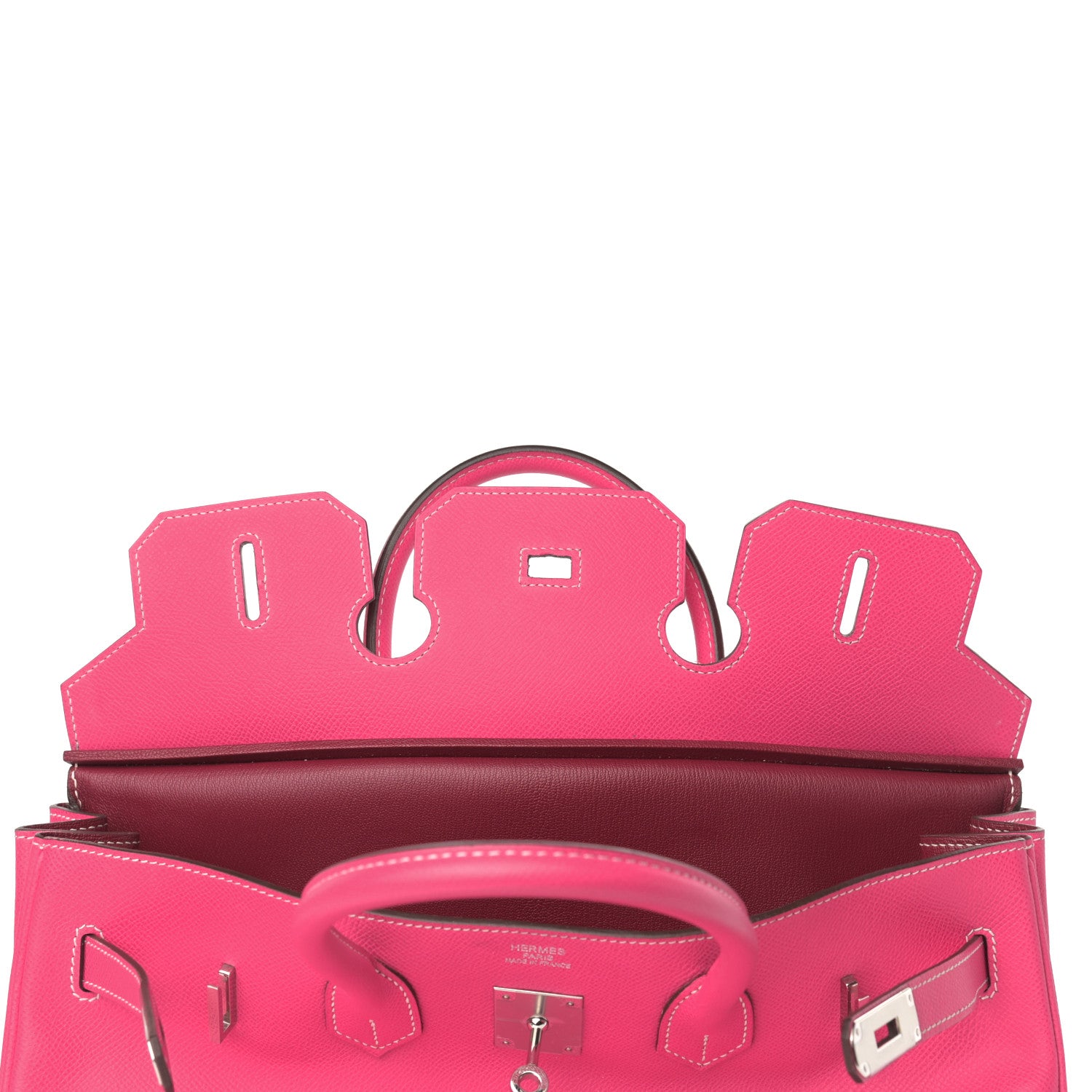 Hermes Epsom Candy Birkin 35 Rose Tyrien Rubis 17 of 43