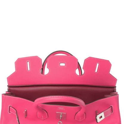 Hermes Epsom Candy Birkin 35 Rose Tyrien Rubis 17 of 43