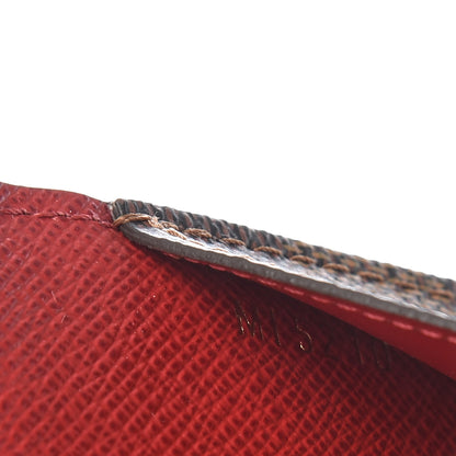 Louis Vuitton Damier Ebene Recto Verso Card Holder Red 7 of 8