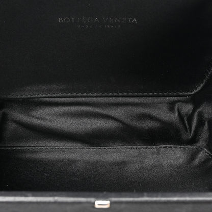 Bottega Veneta Satin Intreccio Impero Knot Clutch Black 5 of 7