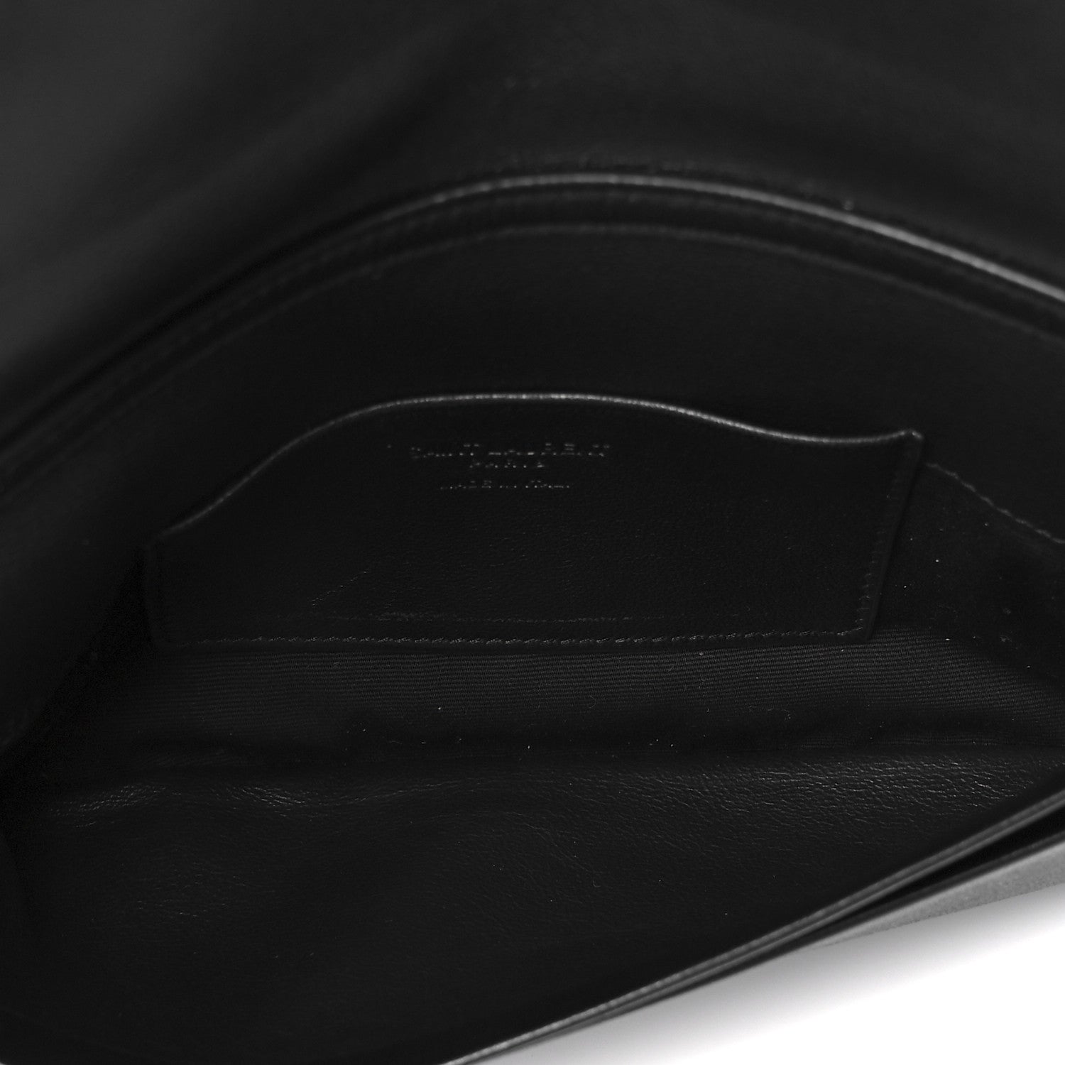 Saint Laurent Padded Lambskin Mini Calypso Wallet On Chain WOC Black 5 of 11