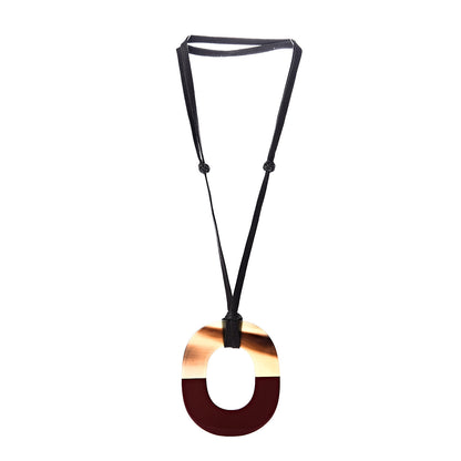 Hermes Buffalo Horn Isthme Pendant Necklace 2 of 4