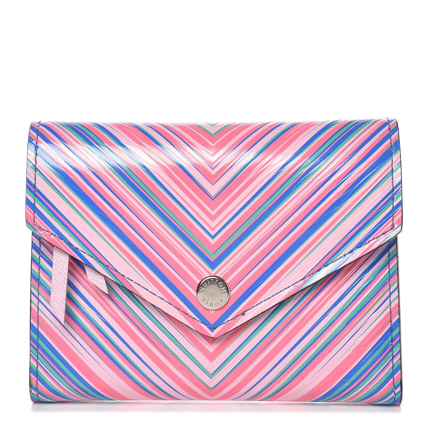 Epi Tropical Victorine Wallet Blue Rose