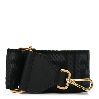 Fendi Ribbon Vitello King FF 1974 Adjustable Strap You  Ghiaia Grigio Dark Asphalt 1 of 4