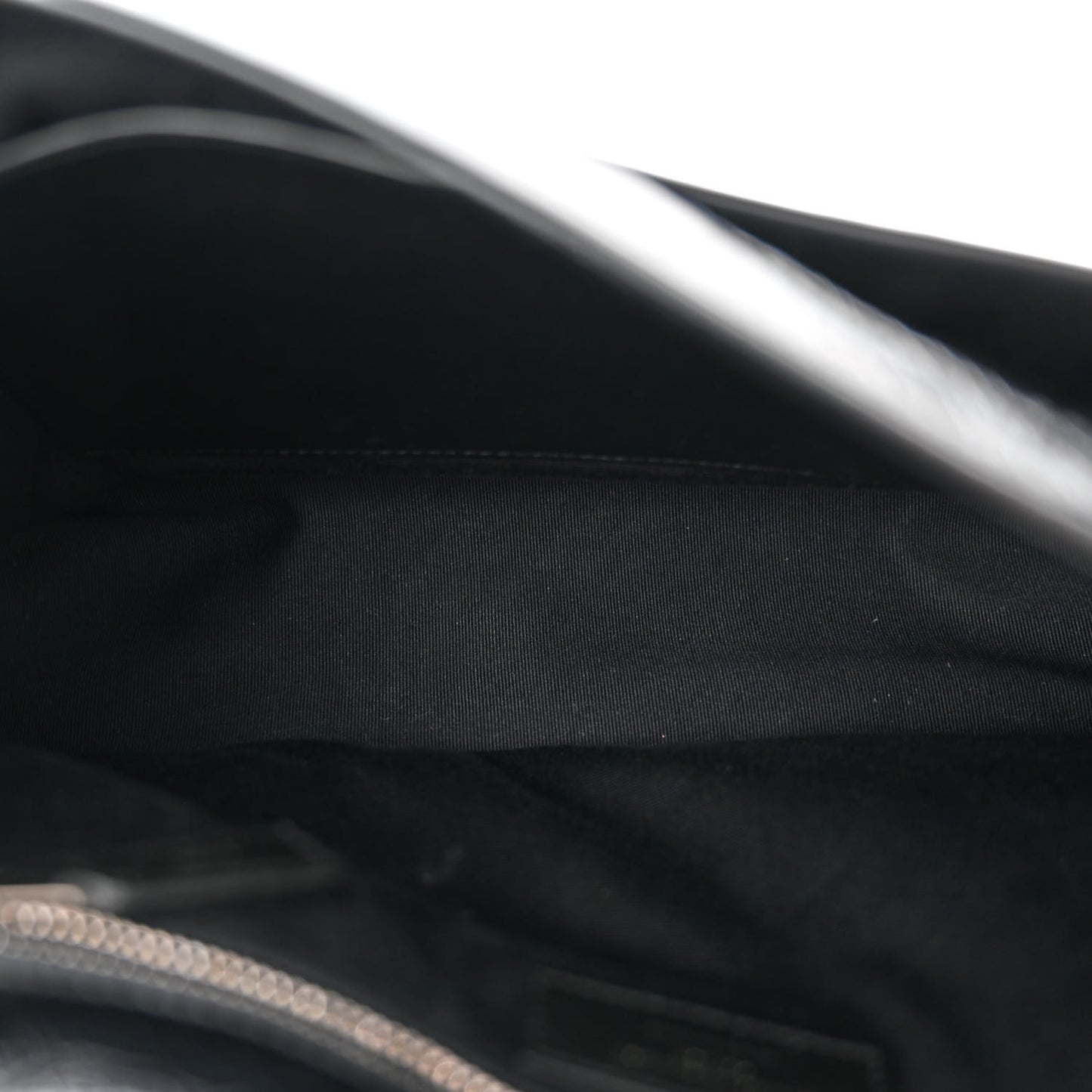 Crinkled Calfskin Matelasse Monogram Medium Niki Chain Satchel Black